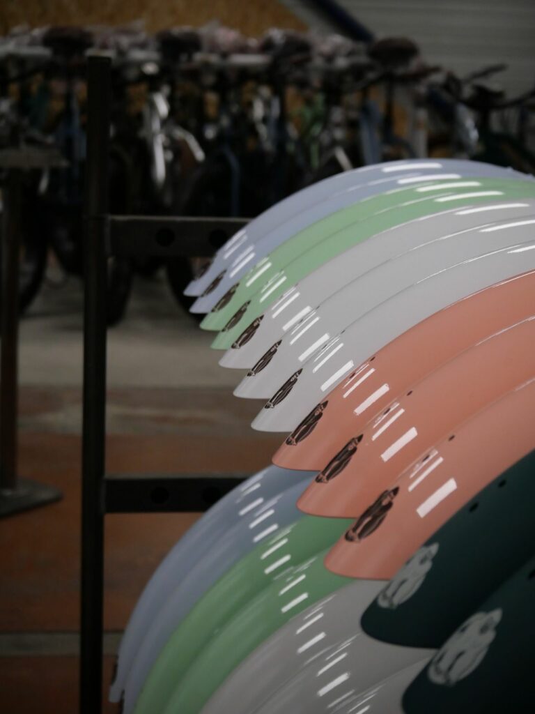 Rangée de garde boue colorés pour les vélos fat bike Gorille